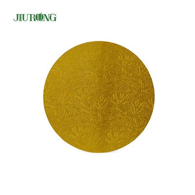 Golden Round MDF Disposable Cake Board drum 24cm 9 inci OEM ODM