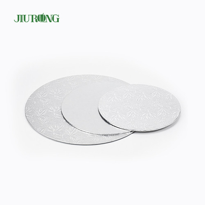 MDF Kertas Bergelombang Papan Kue Bulat Emas 10 Inch JIURONG yang Dapat Didaur Ulang