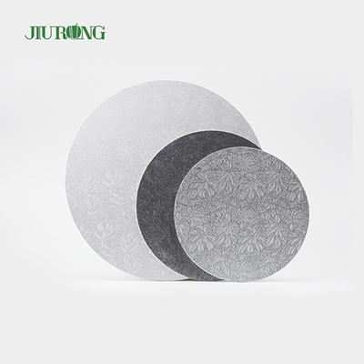 MDF Kertas Bergelombang Papan Kue Bulat Emas 10 Inch JIURONG yang Dapat Didaur Ulang