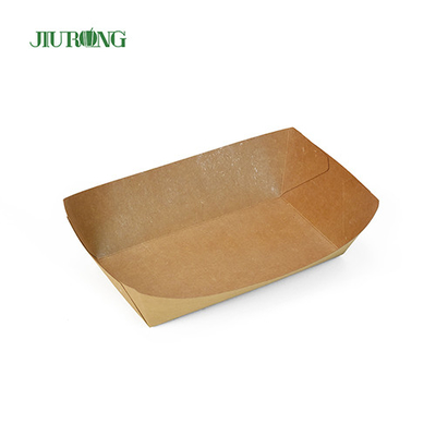 BSCI Custom Printed Biodegradable Paper Container Untuk Hot Dog Hamburger
