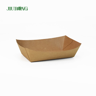 BSCI Custom Printed Biodegradable Paper Container Untuk Hot Dog Hamburger