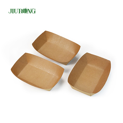 BSCI Custom Printed Biodegradable Paper Container Untuk Hot Dog Hamburger