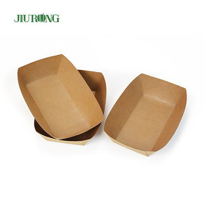 BSCI Custom Printed Biodegradable Paper Container Untuk Hot Dog Hamburger