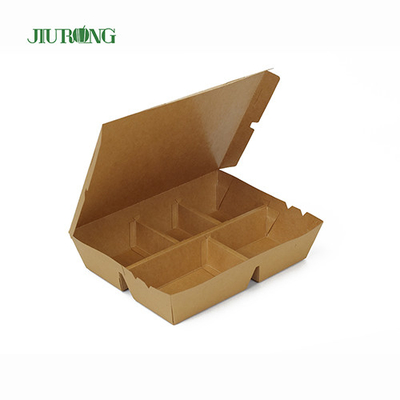 F Flute Burger Wadah Kertas Biodegradable