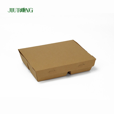 F Flute Burger Wadah Kertas Biodegradable