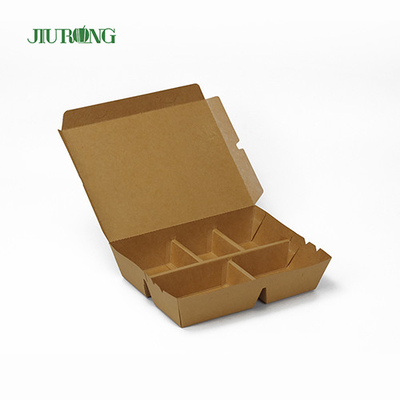 F Flute Burger Wadah Kertas Biodegradable