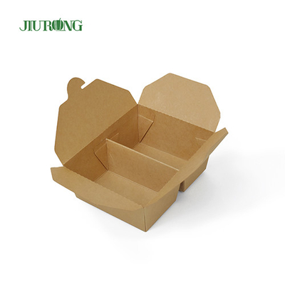 Kemasan Takeaway Wadah Kertas Biodegradable 1480ml Untuk Charcuterie