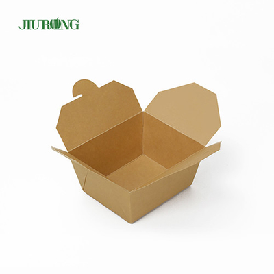 Kemasan Makanan Kertas sekali pakai yang tahan minyak 1080ml kraft take out container