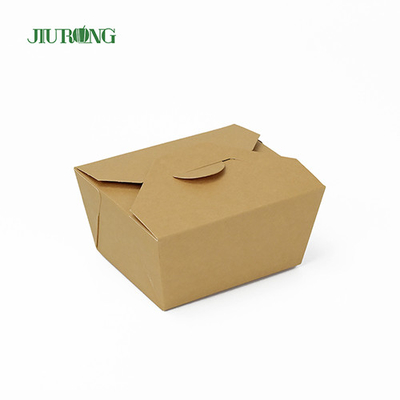 Kemasan Makanan Kertas sekali pakai yang tahan minyak 1080ml kraft take out container