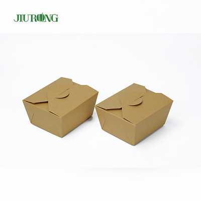 Kemasan Makanan Kertas sekali pakai yang tahan minyak 1080ml kraft take out container