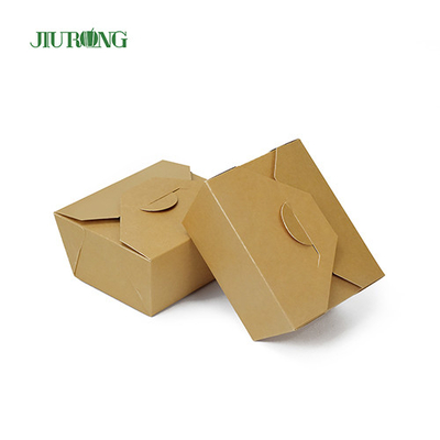 Kemasan Makanan Kertas sekali pakai yang tahan minyak 1080ml kraft take out container