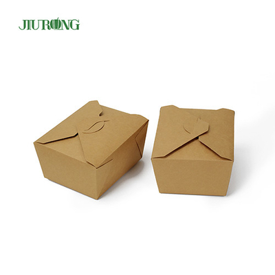 ODM Makanan Kertas Biodegradable Sekali Pakai Mengambil Wadah Anti Air