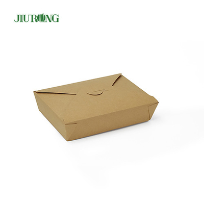 Wadah Kertas Kraft Biodegradable BOPS HIPS Sushi Takeaway Packaging