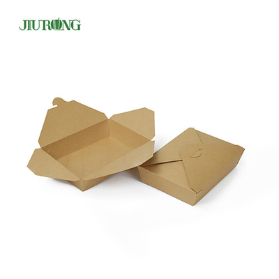 Wadah Kertas Kraft Biodegradable BOPS HIPS Sushi Takeaway Packaging