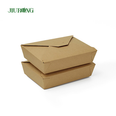 Wadah Kertas Kraft Biodegradable BOPS HIPS Sushi Takeaway Packaging