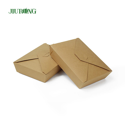 Wadah Kertas Kraft Biodegradable BOPS HIPS Sushi Takeaway Packaging