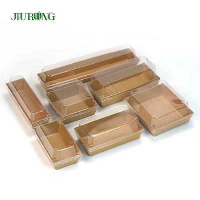 Wadah Kertas Biodegradable Bergelombang Oilproof Panjang 135mm Untuk Donat