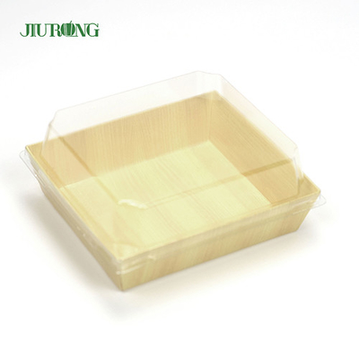 Kertas Wadah Makanan Biodegradable Daur Ulang Sushi Tray 180mm Untuk Toko Makanan