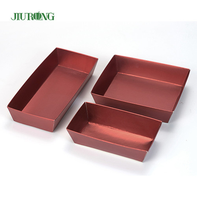 Wadah Kertas Biodegradable Sekali Pakai 300mm Sushi Paper Box Logo Disesuaikan