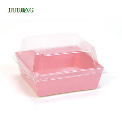F Flute Biodegradable Paper Container 140mm Panjang Untuk Toko Makanan Cepat Saji