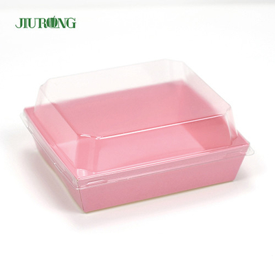 F Flute Biodegradable Paper Container 140mm Panjang Untuk Toko Makanan Cepat Saji