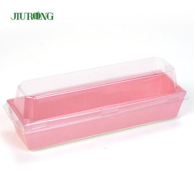 F Flute Biodegradable Paper Container 140mm Panjang Untuk Toko Makanan Cepat Saji