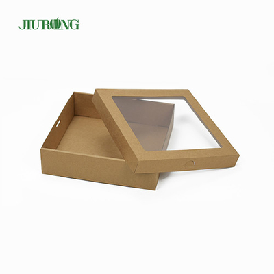 Jiurong ODM Ramah Lingkungan Kemasan Takeaway Baki Makanan Bergelombang Biodegradable