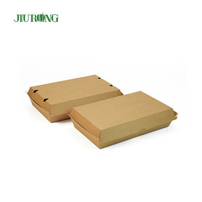 2100ml Kemasan Takeaway Ramah Lingkungan Food Grade kertas kotak makan siang kraft