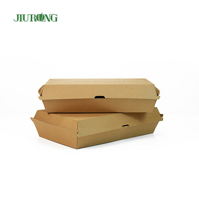2100ml Kemasan Takeaway Ramah Lingkungan Food Grade kertas kotak makan siang kraft