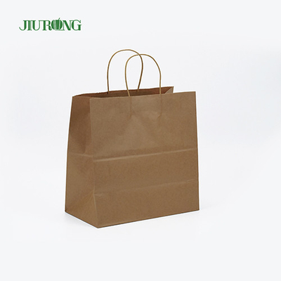 Take Away SOS Kraft Kantong Kertas Biodegradable BSCI yang dapat didaur ulang disetujui