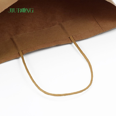 Take Away SOS Kraft Kantong Kertas Biodegradable BSCI yang dapat didaur ulang disetujui