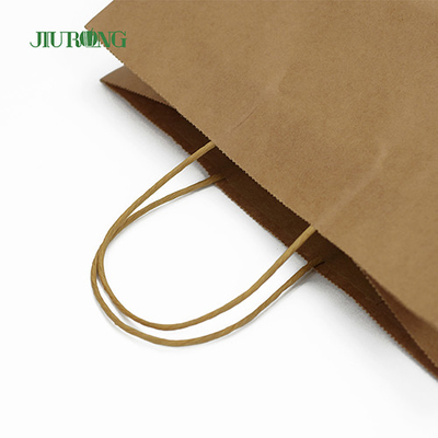 Tangani Kertas Daur Ulang Tas Biodegradable Tahan Minyak ISO9001 Disetujui