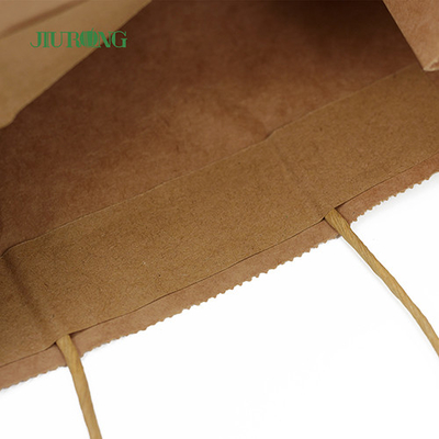 Tangani Kertas Daur Ulang Tas Biodegradable Tahan Minyak ISO9001 Disetujui