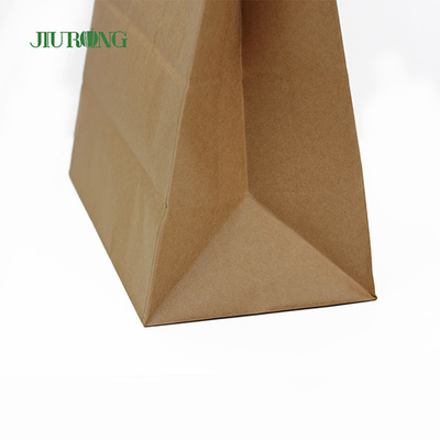 Tangani Kertas Daur Ulang Tas Biodegradable Tahan Minyak ISO9001 Disetujui