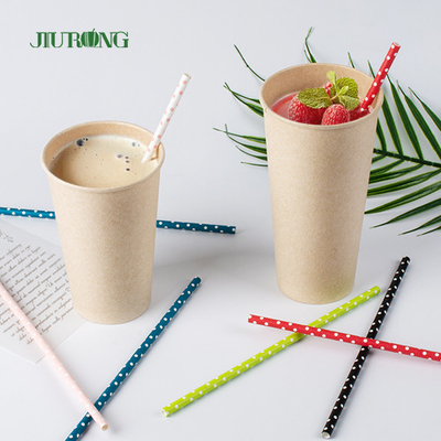U Shape Paper Drink Sedotan Food Grade Biodegrad Dibungkus Secara Individual