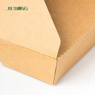 Kotak Togo Kertas Kraft Biodegradable Wadah Kemasan Makanan Cepat Saji