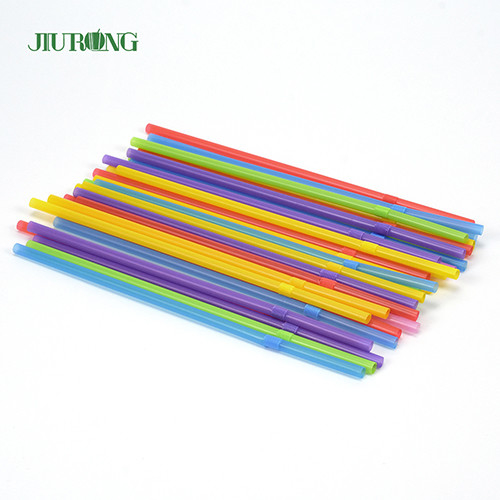 Sedotan Sekali Pakai Ramah Lingkungan Biodegradable Plastik Berwarna 4.6 * 150mm