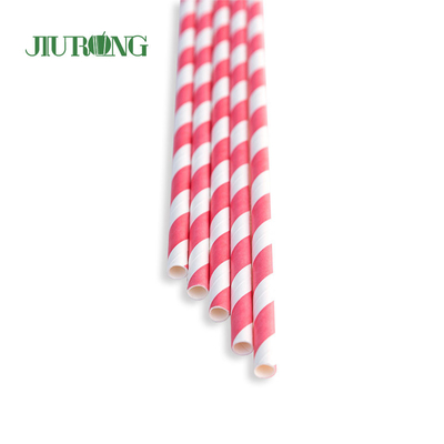 Makanan Cepat Saji Biodegradable Paper Straw Kertas Kraft Tabung Lurus