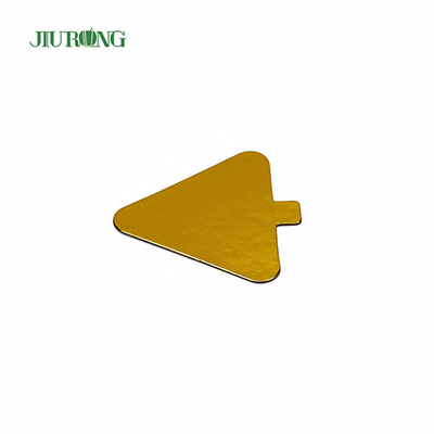 Anak-anak DIY Segitiga Mini Kue Papan emas 93*88mm Food Grade Foil Paper