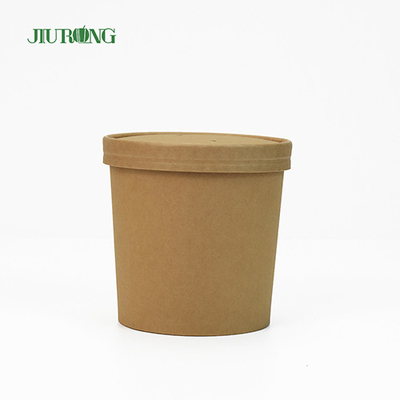 16 OZ Tableware Paper Cup Bowl Mangkuk Kertas Kecil Biodegradable Dengan Tutup
